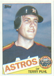 1985 Topps Baseball Cards      613     Terry Puhl